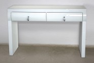 SIGGE - 120X80CM SMINKBORD I VITT FASAD GLAS