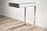 EDLA - 47X57CM SOFF/SIDOBORD I SILVER/SPEGELGLAS