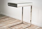 EDLA - 47X57CM SOFF/SIDOBORD I SILVER/SPEGELGLAS