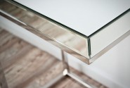 EDLA - 47X57CM SOFF/SIDOBORD I SILVER/SPEGELGLAS