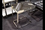 EDLA - 47X57CM SOFF/SIDOBORD I SILVER/SPEGELGLAS