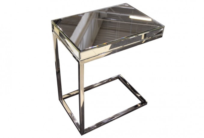 EDLA - 47X57CM SOFF/SIDOBORD I SILVER/SPEGELGLAS