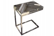 EDLA - 47X57CM SOFF/SIDOBORD I SILVER/SPEGELGLAS