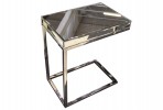 EDLA - 47X57CM SOFF/SIDOBORD I SILVER/SPEGELGLAS