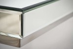 EDLA - 47X57CM SOFF/SIDOBORD I SILVER/SPEGELGLAS