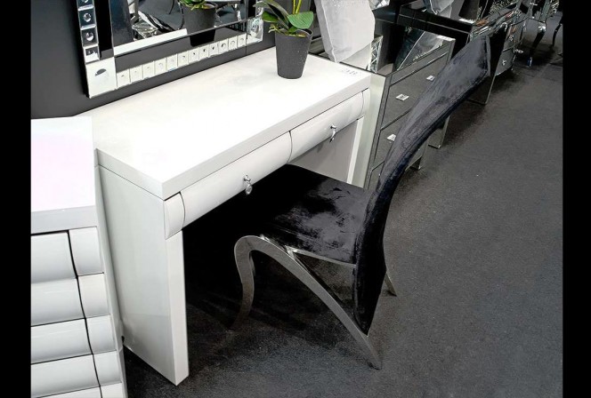 GARNA - 106X80CM SMINKBORD I VITT FASAD GLAS 2