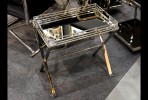 LONE - 57X55CM SIDOBORD/SOFFBORD I SILVER/TRANSPARENT GLAS