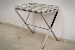 LONE - 57X55CM SIDOBORD/SOFFBORD I SILVER/TRANSPARENT GLAS