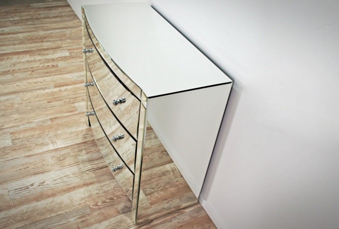 GARNA - 80X80CM SIDEBOARD/SKÄNK I SPEGELGLAS CHEST 80x40x80cm