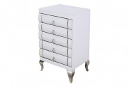SIGGE - 51X88CM SIDEBOARD/SKÄNK I VITT FASAD GLAS