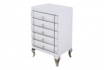 SIGGE - 51X88CM SIDEBOARD/SKÄNK I VITT FASAD GLAS