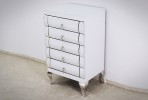 SIGGE - 51X88CM SIDEBOARD/SKÄNK I VITT FASAD GLAS