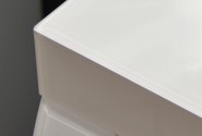 SIGGE - 51X88CM SIDEBOARD/SKÄNK I VITT FASAD GLAS