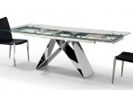 ICARUS - 160-200X90CM FÖRLÄNGNINGSBART MATBORD I GLAS