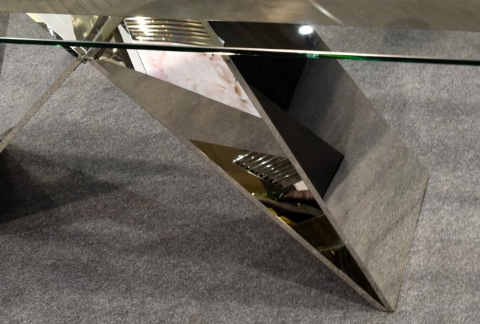 ICARUS - 160-200X90CM FÖRLÄNGNINGSBART MATBORD I GLAS