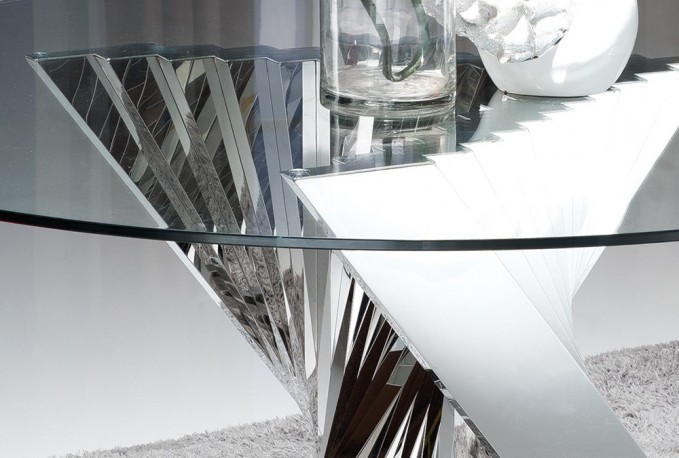 ANOUA - Ø150CM MATBORD I GLAS