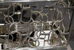 NIDAWI - 200X100CM MATBORD ROSTFRITT STÅL/SVART GLAS