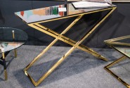TABO - 120CM SMINKBORD/KONSOLBORD I GULD