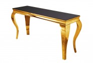 LUIS - 150CM SMINK/KONSOLBORD I GULD/SVART GLAS
