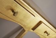 ALINO - 120CM SMINKBORD I GULD