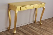 ALINO - 120CM SMINKBORD I GULD