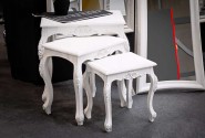 DINODA - SET MED TRE I ANTIK VITLACK