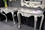 JAZMIN - 100CM SMINKBORD I SILVER