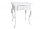 ALINO - 51X35CM SÄNGBORD I VITT