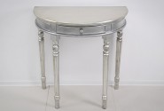 IMONI - 80CM HALVRUNT BORD I SILVER