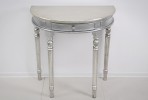IMONI - 80CM HALVRUNT BORD I SILVER