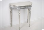 IMONI - 80CM HALVRUNT BORD I SILVER