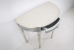 IMONI - 80CM HALVRUNT BORD I SILVER