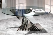 ANOUA - Ø100CM SOFFBORD I GLAS