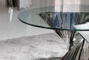 ANOUA - Ø100CM SOFFBORD I GLAS