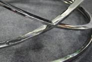 EAKPA - Ø100CM SOFFBORD I ROSTFRITT STÅL/GLAS