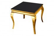 LUIS - 60X50CM SOFFBORD I GULD/SVART GLAS