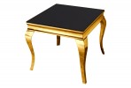 LUIS - 60X50CM SOFFBORD I GULD/SVART GLAS