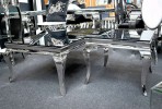 LUIS - 60X50CM SOFFBORD I SILVER/SVART GLAS