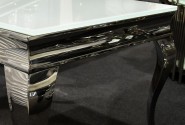 LUIS - 60X50CM SOFFBORD I SILVER/VITT GLAS