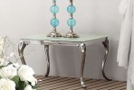 ODENDISA - 60X60CM SILVER SOFFBORD M. VITT GLAS
