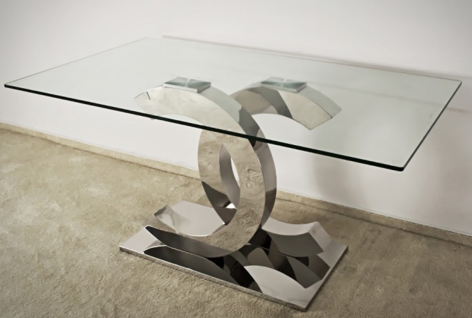EIRA - 130CM SOFFBORD I TEMPERERAT GLAS