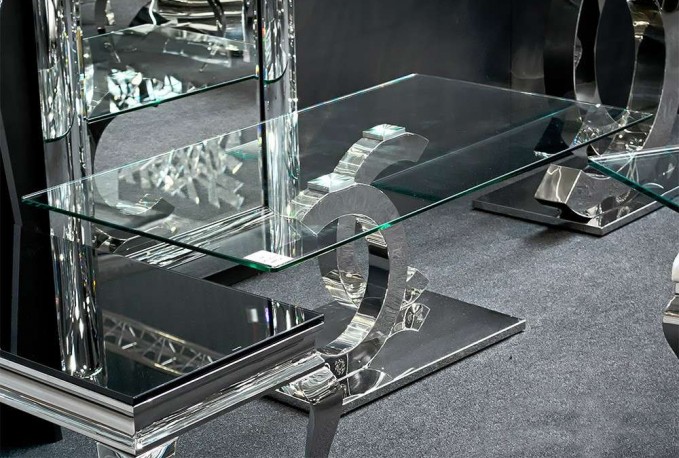 EIRA - 130CM SOFFBORD I TEMPERERAT GLAS