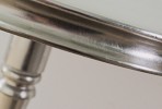BODIL - Ø65CM SILVERLACKERAT SIDOBORD I TRÄ