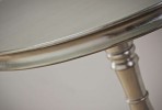 BODIL - Ø65CM SILVERLACKERAT SIDOBORD I TRÄ