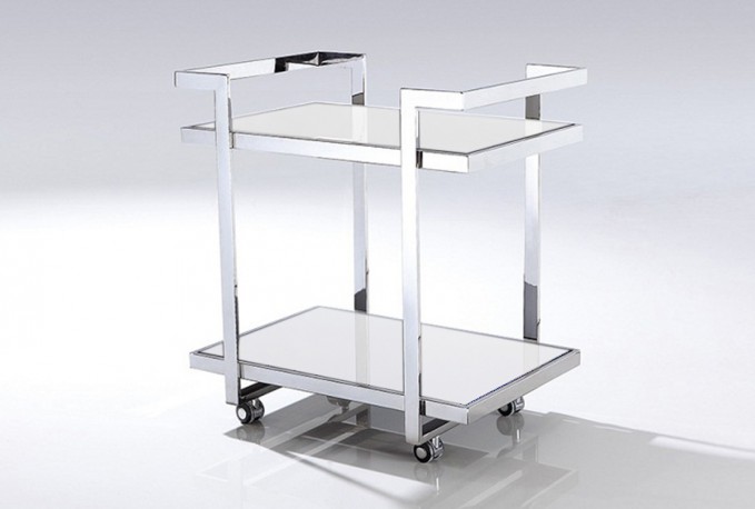 TOLIR - SILVER/VIT SIDOBORD M. HJUL