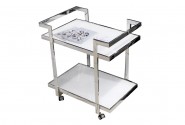 TOLIR - SILVER/VIT SIDOBORD M. HJUL