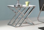 NOUN - 50X50CM SILVER/VIT SIDOBORD