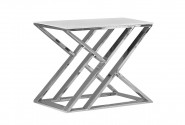NOUN - 50X50CM SILVER/VIT SIDOBORD