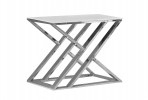 NOUN - 50X50CM SILVER/VIT SIDOBORD