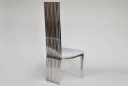 MALVA - SILVER/SILVER MATSTOL I POLERAT STÅL